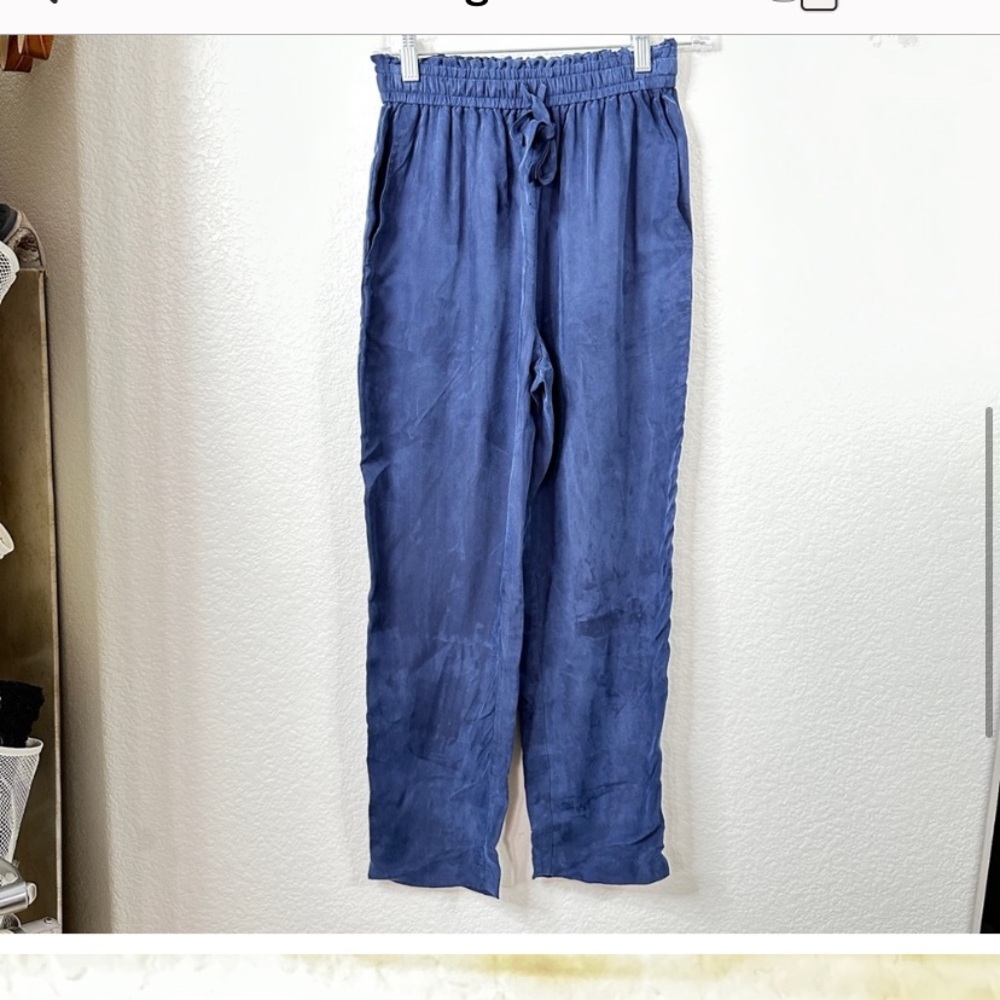 Jenni Kayne Rio Cropped Trouser in Blue Size: XS